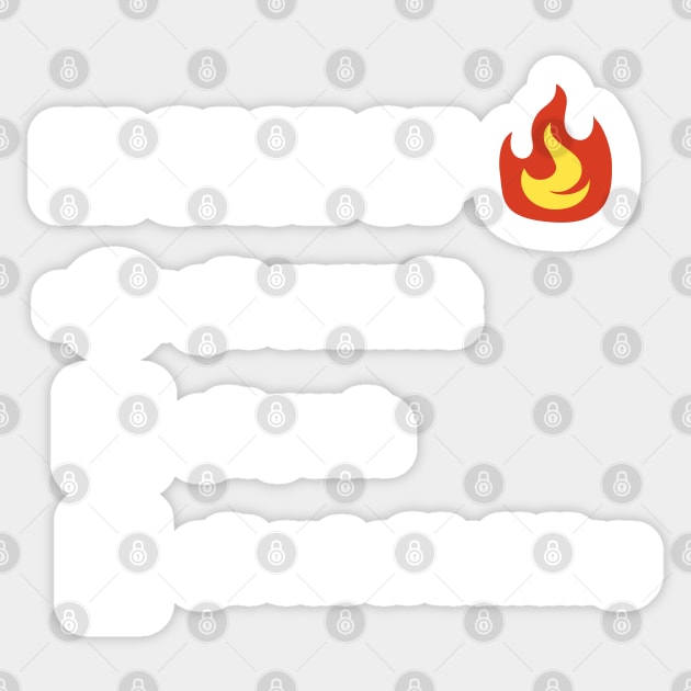 Use Git In Case of Fire v2 - Funny Programming Jokes - Dark Color Sticker by springforce